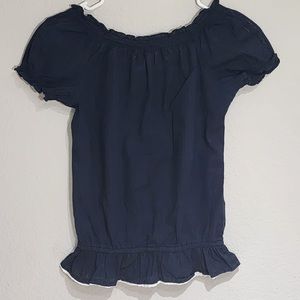 Abercrombie & Fitch Navy Blue Womens Blouse Top Size - Medium